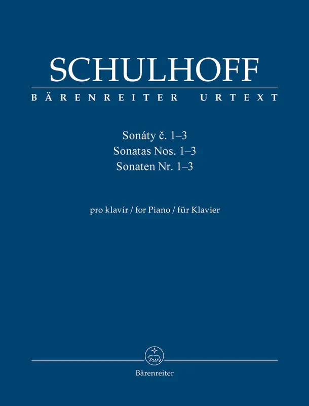Schulhoff Sonatas for Piano Nr. Nos. 1-3 Super Sale