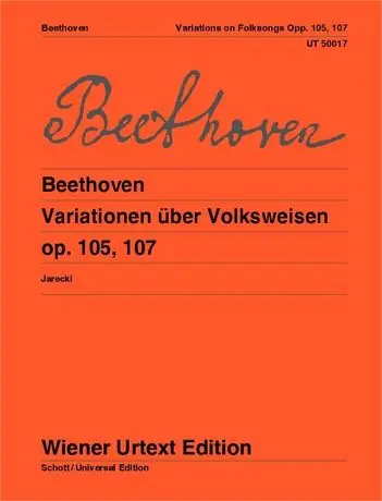 Fresh Stock Beethoven Variations on Folk Song for piano and flute ad libitum - op. 105, 107