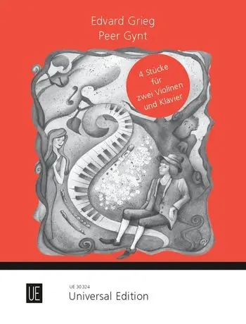 Grieg: Peer Gynt for 2 violins and piano Money Back Guarantee