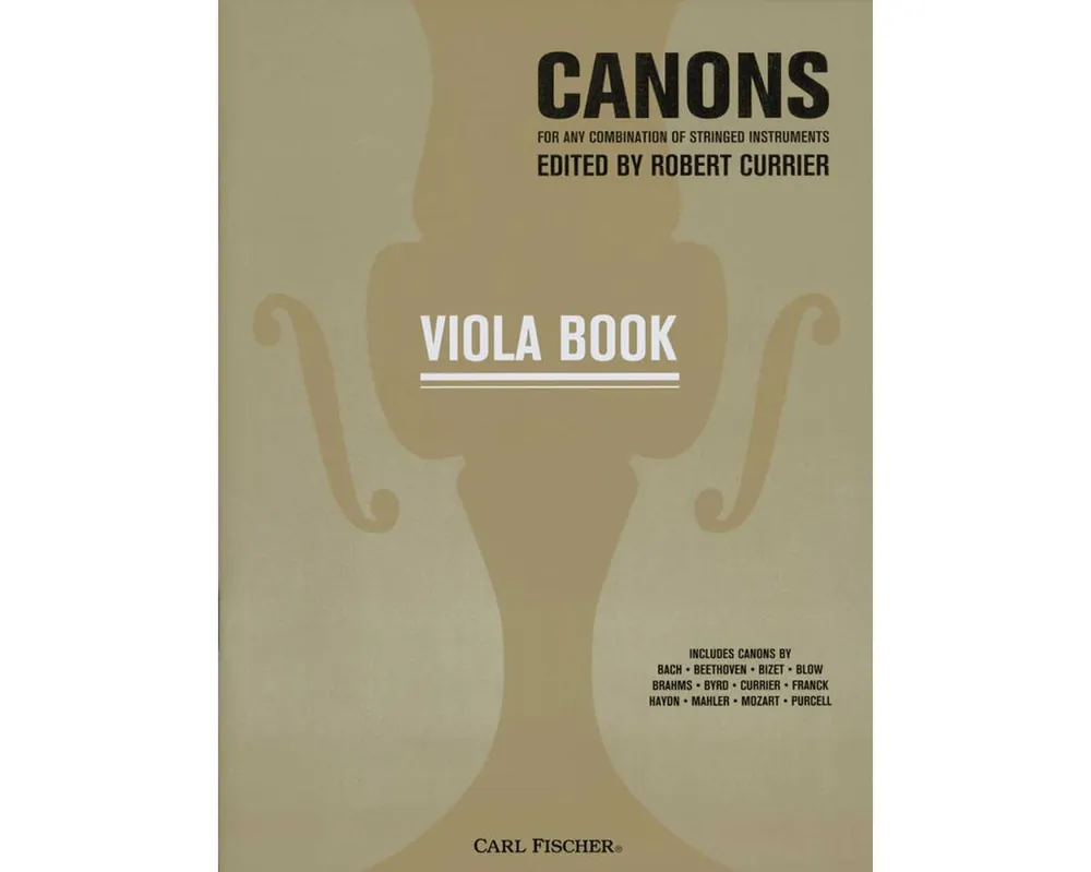 Canons For Any Combination of Stringed Instruments Viola Book Factory Price