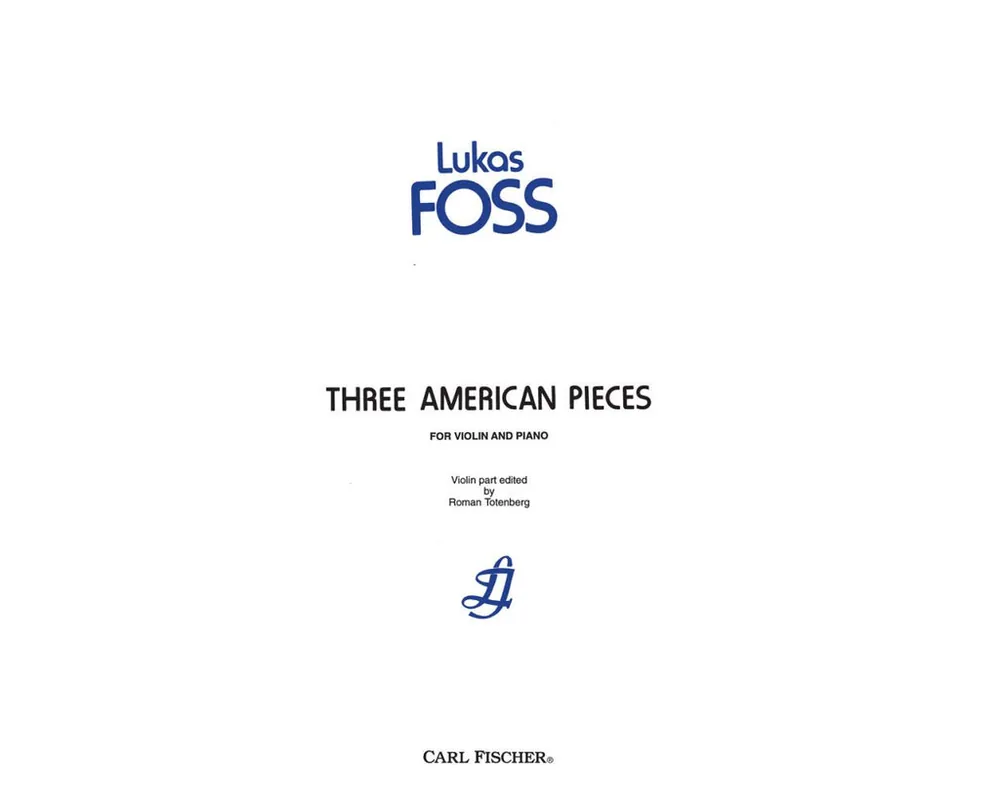 Foss Three American Pieces Certified