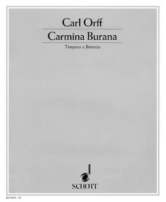 Orff Carmina Burana Timpani and Percussion Parts Don’t Miss Out