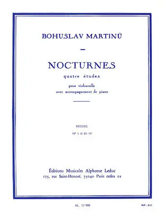 Martinu Nocturnes - No. I-II-III-IV (1-4) Free Shipping
