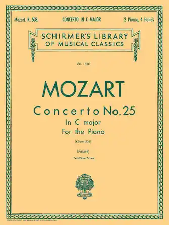 Best Seller Mozart Two Piano Concerto (4 hands) No. 25 in C, K.503