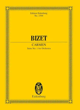 Free Delivery Bizet Carmen Suite No.1 For Orchestra Eulenburg Study Score
