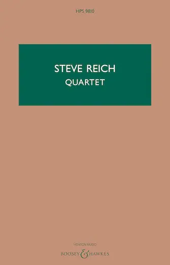 Quartet for 2 Vibraphones and 2 Pianos - Study Score Crafted
