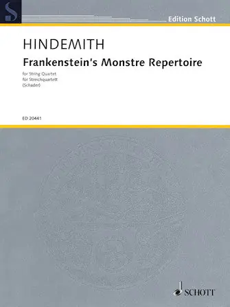 Mega Sale Hindemith Frankenstein's Monstre Repertoire