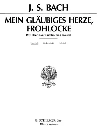 My Heart Ever Faithful (Mein glaubiges Herze, frohlocke) - Low voice Fan Favorite