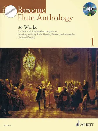 Baroque Flute Anthology Volume 1: 36 Works for Flute and Piano Hot Deal