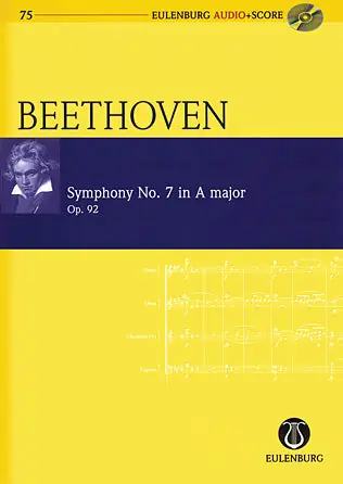 Beethoven Symphony No. 7 in A Major Op. 92 Study Score with CD Big Sale