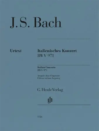 Bach: Italian Concerto, BWV 971 Piano Solowithout fingering Authentic