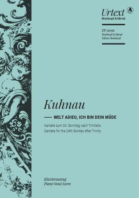 Kuhnau: Welt adieu, ich bin dein müde (Vocal Score) Special Offer