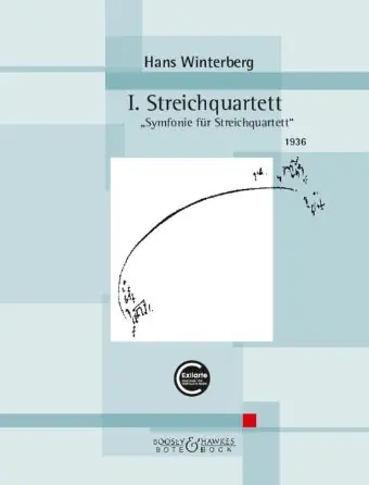 Winterberg: I. Streichquartett “Symphony for String Quartet”Study Score Shop Now