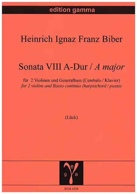 Today Only Biber: Sonata VIII A-Dur / A Major