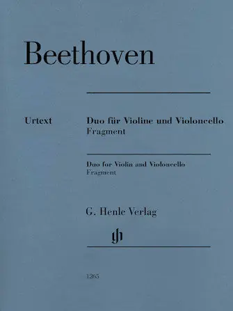 Instant Buy Clearance: Beethoven Duo for Violin and Violoncello (Fragment)