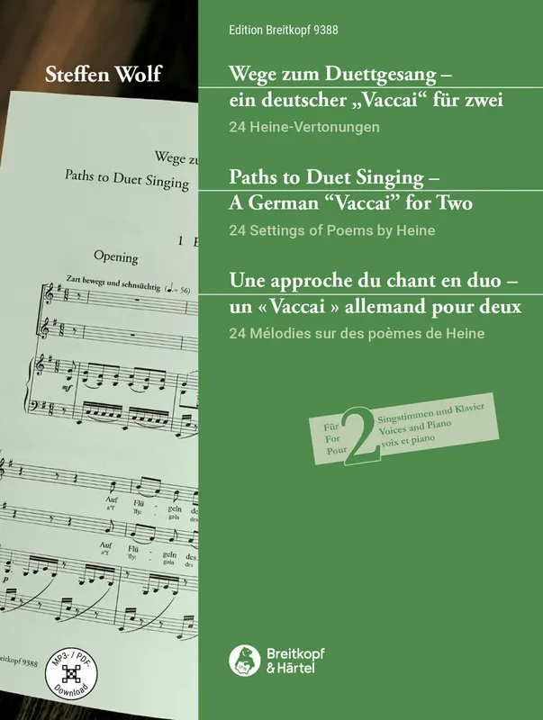 Wolf: Paths to Duet Singing - A German “Vaccai” for Two Buy Today