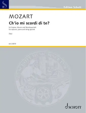 Shop Now Mozart: Ch'io Mi Scordi Di Te? Soprano, Piano and Orchestra
