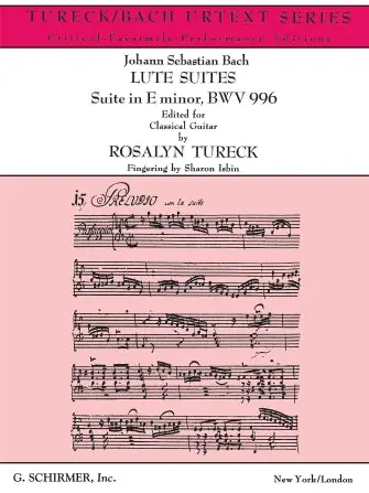 Bach Suite in E Minor BWV996 Guitar Solo Affordable