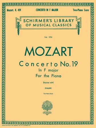 Mozart Piano Concerto No. 19 in F, K.459 No Minimum Order