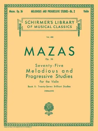Mazas 75 Melodious and Progressive Studies Opus 36 Book 2 While Supplies Last