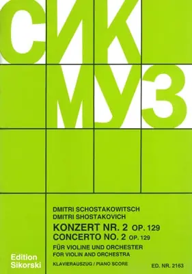 Shostakovich Konzert No. 2, Op. 129 Brand New