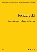 Penderecki Viola Concerto Study Score Fast Shipping