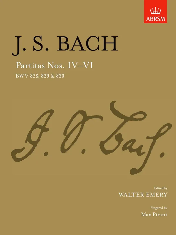 Original Bach Partitas 4-6