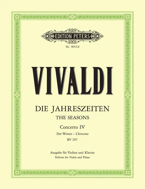 While Supplies Last Vivaldi The Four Seasons Op. 8 No. 4 in f ''Winter''