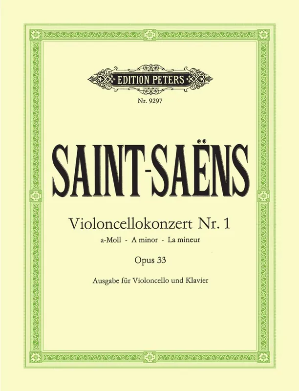 Saint-Saens Concerto No. 1 in A minor Op. 33 Free Shipping