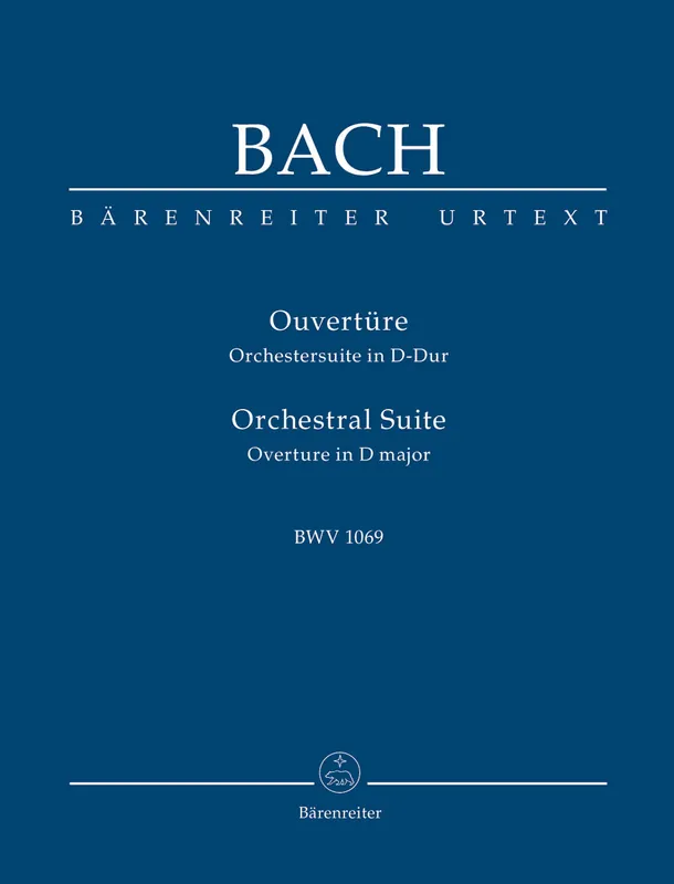 Bulk Order Bach Overture (Orchestral Suite) D major BWV 1069 Study Score