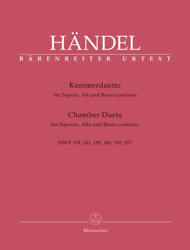 Time-Limited Handel Chambers Duets for Soprano, Contralto and Basso continuo