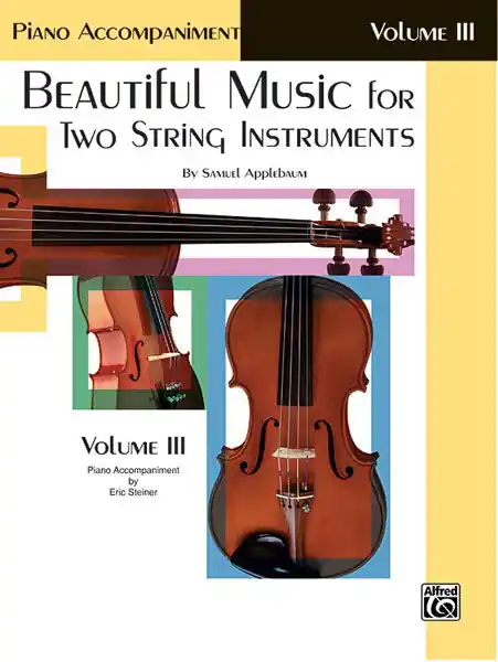 Special Offer Beautiful Music for Two String Instruments Volume 3 Piano Accompaniment