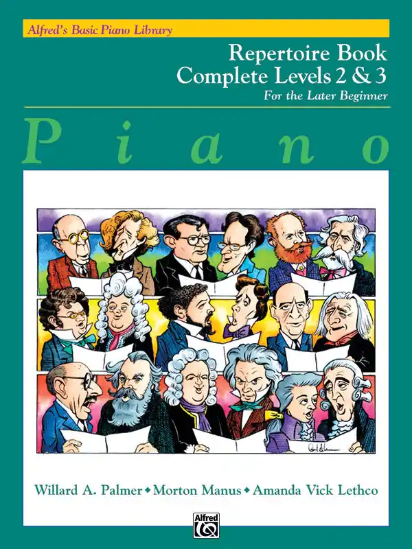 Alfred's Basic Piano Library: Repertoire Book Complete 2 & 3 Handmade