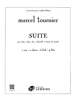 Tournier Suite Op. 34 for Flute, Violin, Viola, Cello and Harp Direct From Manufacturer