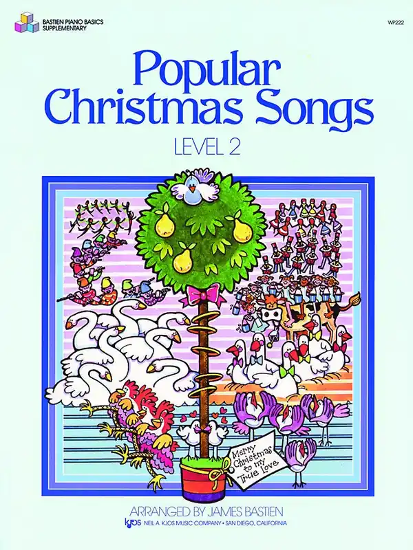Fast Shipping Bastien Popular Christmas Songs, Level 2