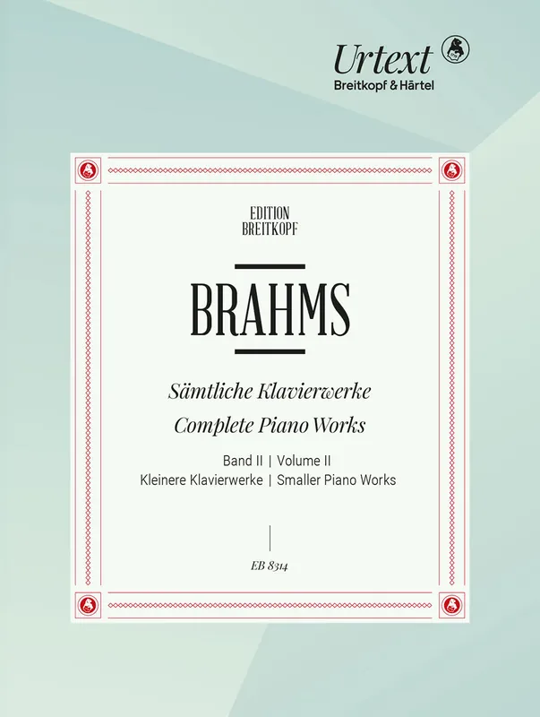 Low Price Brahms Piano Works Volume 2: Shorter Piano Pieces