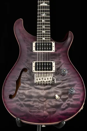 Bargain Used Paul Reed Smith CE 24 Semi-Hollow Satin Charcoal Purple Burst