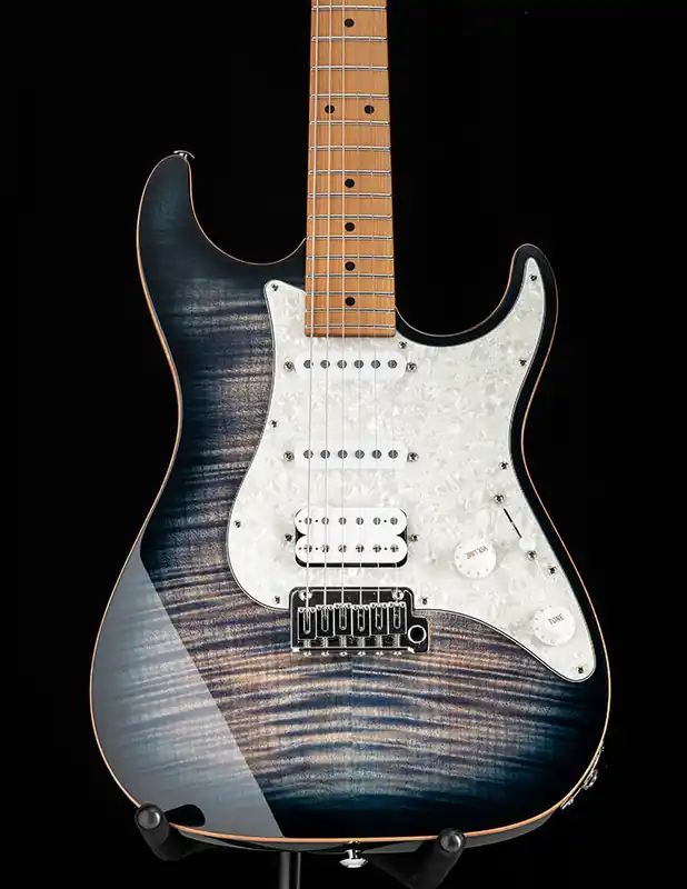 Used Suhr Standard Plus Faded Trans Whale Blue Burst Genuine