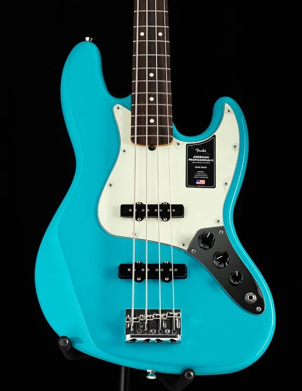 Reduced Price Fender American Professional II Jazz Bass Miami Blue