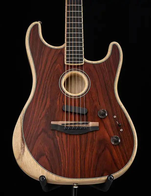 Certified Used Fender Acoustasonic Straotcaster Limited Cocobolo