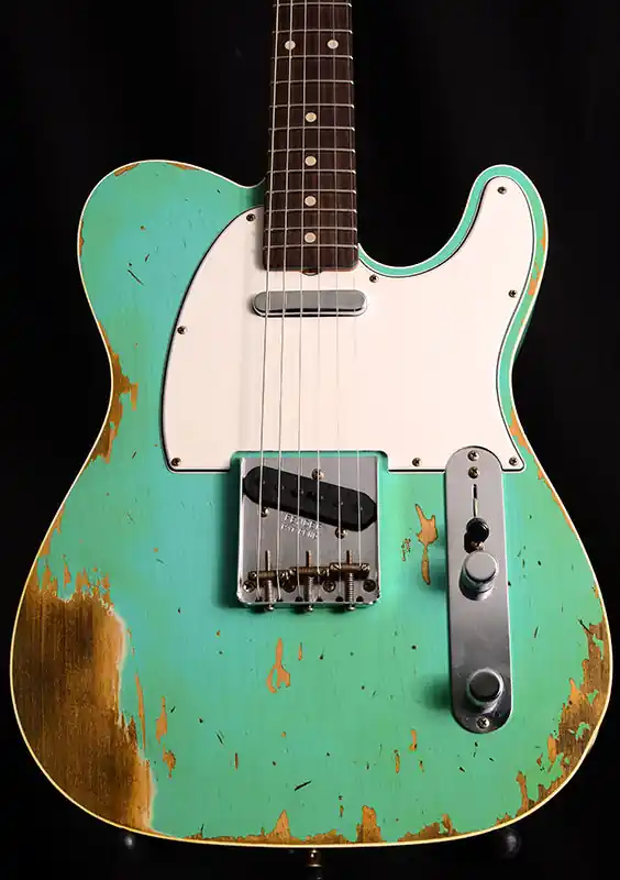 Fender Custom Shop 1960 Telecaster Custom Heavy Relic | Seafoam Fender Money Back Guarantee