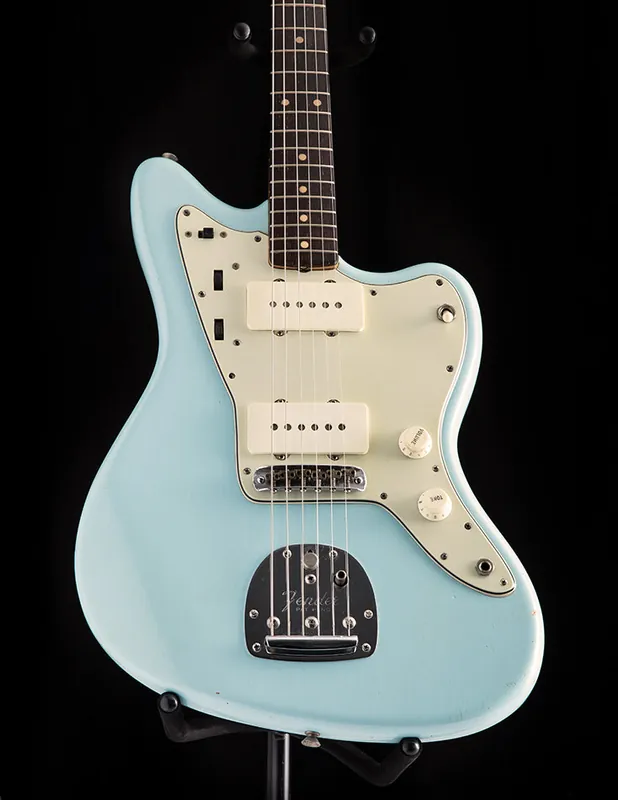 Holiday Sale 1961 Fender Jazzmaster Refinished in Sonic Blue | Offset Guitar