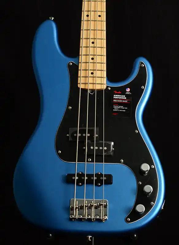 Fender American Performer Precision Bass Satin Lake Placid Blue Direct From Factory