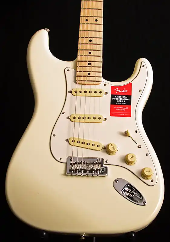 Fender American Pro Stratocaster Olympic | Shop Stratocaster Guitar Free Shipping