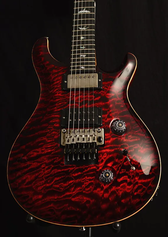 Paul Reed Smith Wood Library Custom 24 Floyd Brian's Limited Fire Red Trusted Brand
