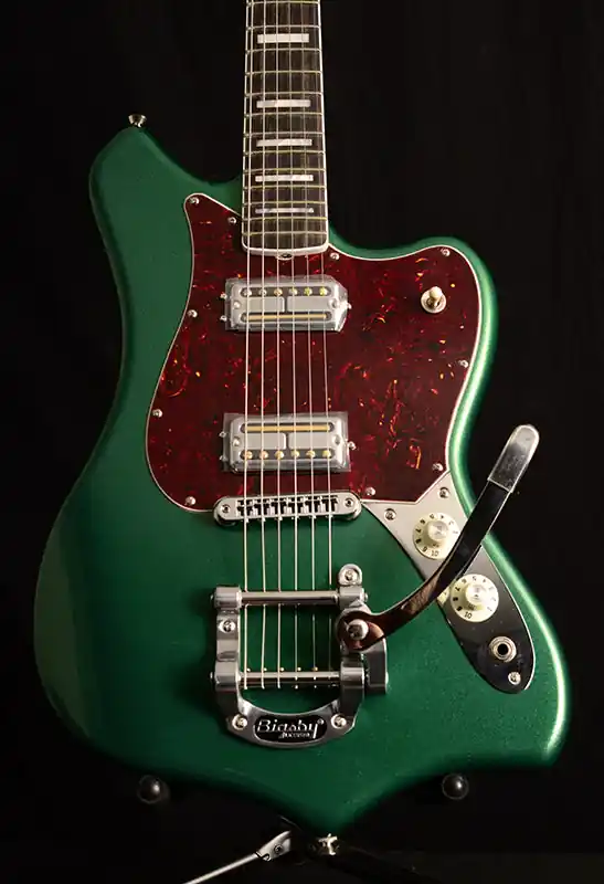 Crafted Fender Parallel Universe II Maverick Dorado Mystic Pine Green