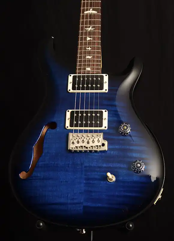 Super Sale Paul Reed Smith CE 24 Semi-Hollow Sapphire Smokeburst Electric Guitar
