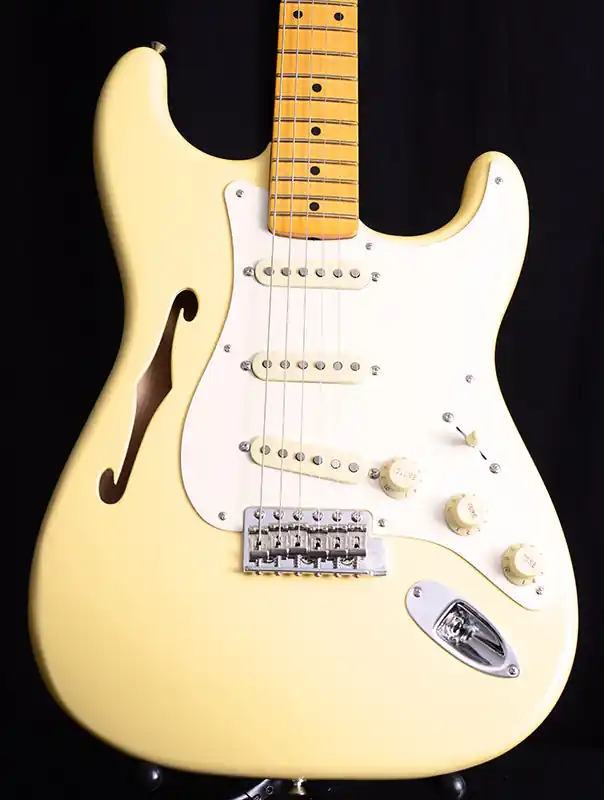 Fender Eric Johnson Thinline Stratocaster | Vintage White Stratocaster Flash Sale