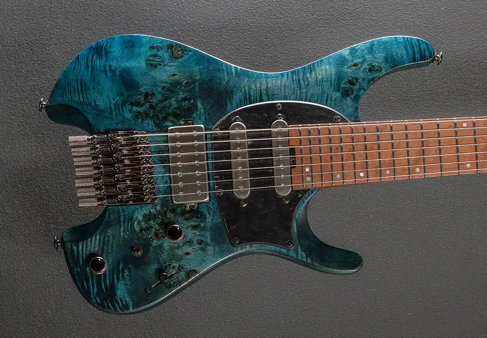 Q547PB 7 String - Cosmic Blue Low Gloss– Dave's Guitar Shop Best Seller