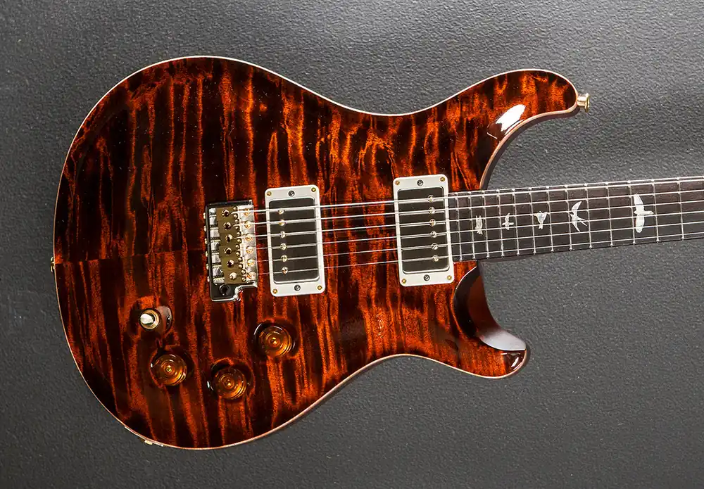 Place Order DGT (David Grissom Trem) Wood Library Limited - Orange Tiger w/Brazili– Dave's Guitar Shop